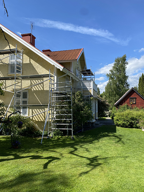 Måleriarbete utfört hemma hos kund